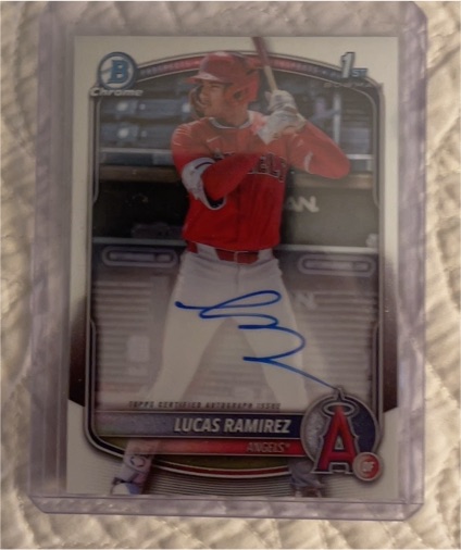 2025 Bowman Chrome 1st Bowman Lucas Ramirez — front