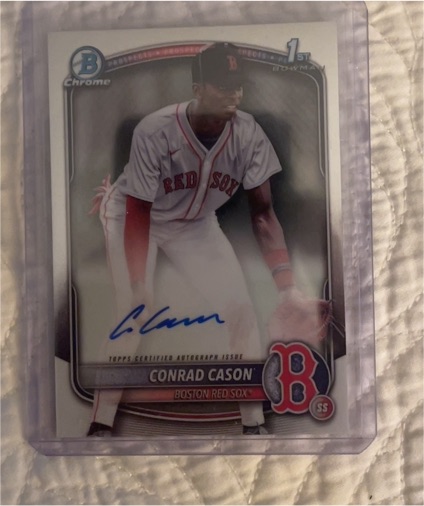 2025 Bowman Chrome #CPA-CCN Conrad Cason — front