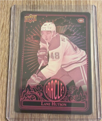 2024-25 Upper Deck Extended Oracles Pink #O-55 Lane Hutson — front