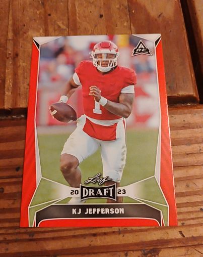 2023 Leaf Draft #37 KJ Jefferson — front