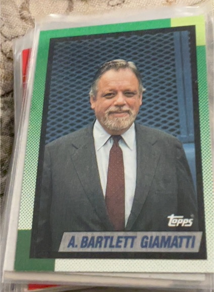 1990 Topps #396 A. Bartlett Giamatti — front