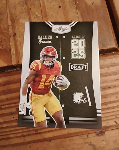 2023 Leaf Draft #84 Raleek Brown Class of 2025 — front