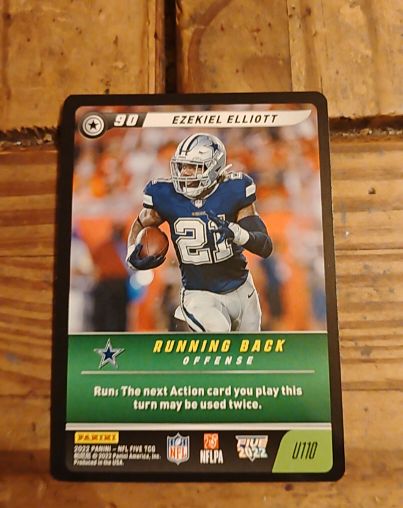 2020 Panini NFL Five #U110 Ezekiel Elliott — front