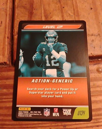 2022 Panini NFL Five TCG #U134 Tom Brady Level Up — front