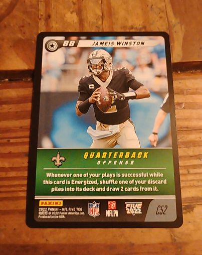 2022 Panini NFL Five TCG #C52 Jameis Winston — front