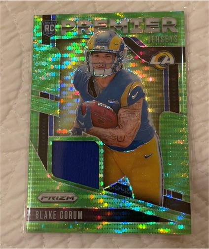 2024 Panini Prizm Premier Jerseys #PJ-BCM Blake Corum — front