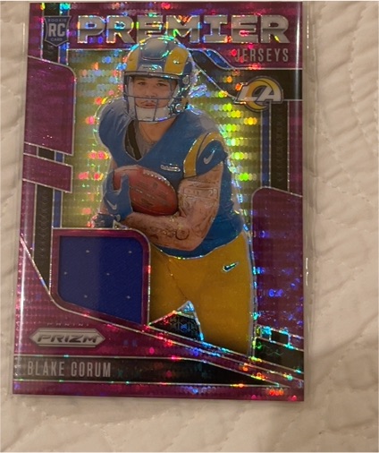 2024 Panini Prizm Premier Jerseys #PJ-BCM Blake Corum — front
