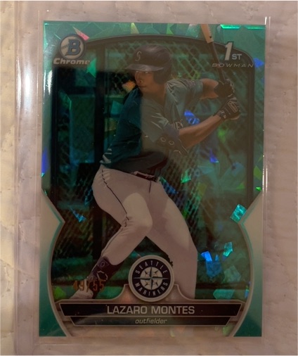 2023 Bowman Chrome Prospects #BCP-58 Lazaro Montes — front