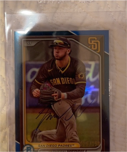 2024 Bowman Chrome Prospects #BCP-145 Jackson Merrill — front