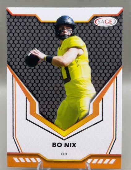 2024 Sage HIT #19 Bo Nix — front