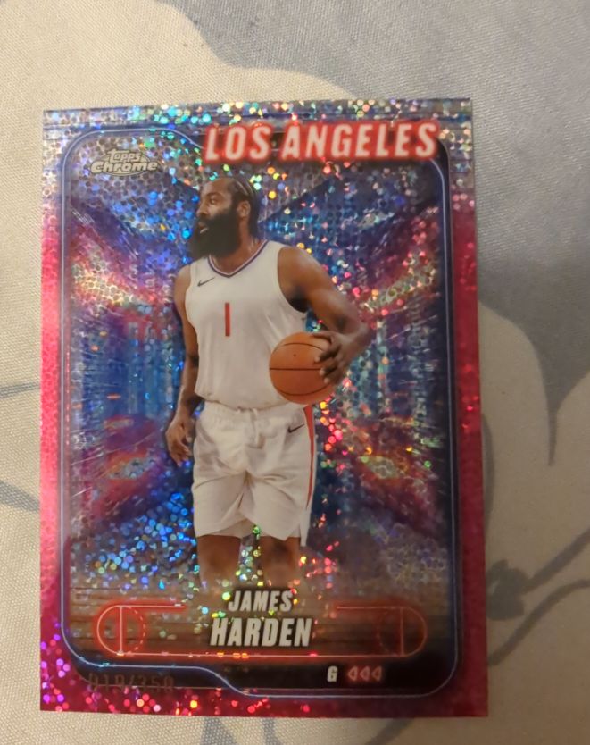 2024-25 Topps Chrome #198 James Harden — front