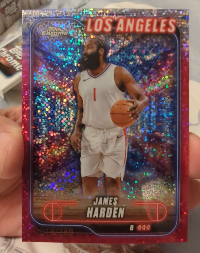 2024-25 Topps Chrome #198 James Harden — front