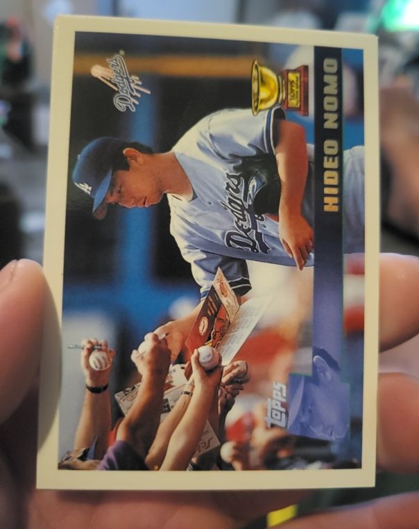 1996 Topps #136 Hideo Nomo — front