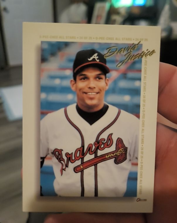1994 O-Pee-Chee All Stars #24 David Justice — front