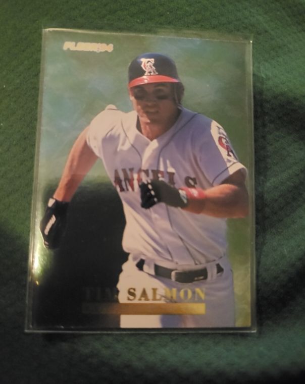 1994 Fleer #15 Tim Salmon California Angels ROY — front