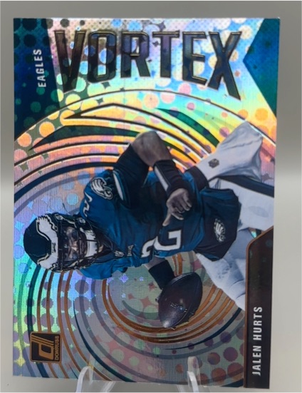2021 Donruss Vortex #VTX-JHE Jalen Hurts — front