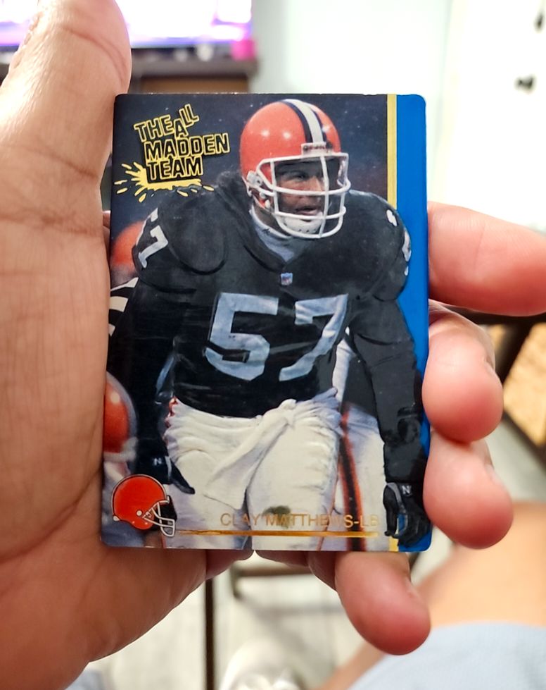 1992 Action Packed The All Madden Team #36 Clay Matthews — front