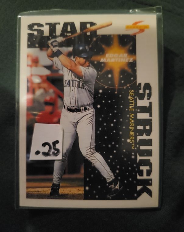 1996 Score Star Struck #376 Edgar Martinez Seattle Mariners — front