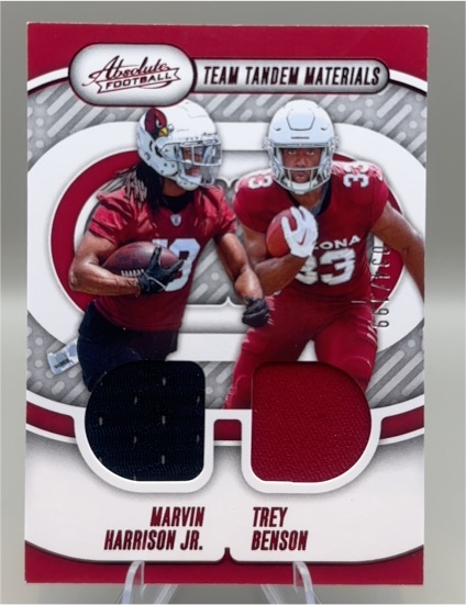 2024 Absolute #TTM-RC1 Marvin Harrison Jr. / Trey Benson — front