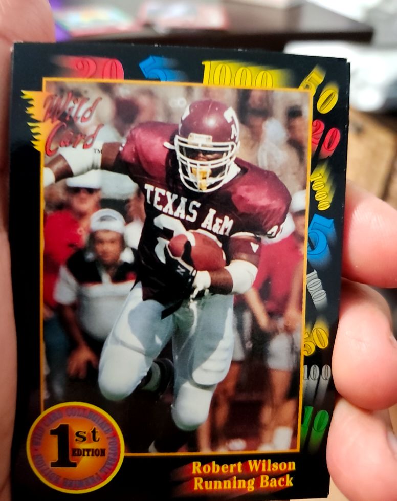 1991 Wild Card Draft #85 Robert Wilson — front