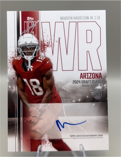 2024 Topps Signature Class #118 Marvin Harrison Jr. — front