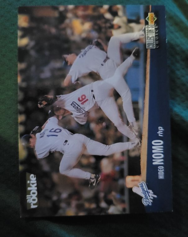 1996 Upper Deck Collector's Choice #180 Hideo Nomo — front