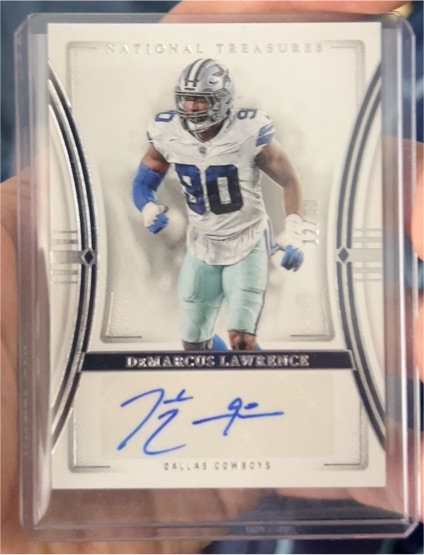 2023 Panini National Treasures Signatures #SIG-DLE DeMarcus Lawrence — front