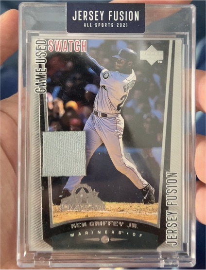 2021 Jersey Fusion Ken Griffey Jr. Game Used Swatch — front