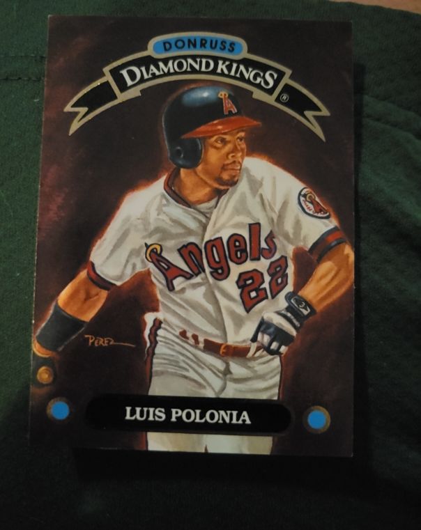 1993 Donruss Diamond Kings #DK-26 Luis Polonia — front