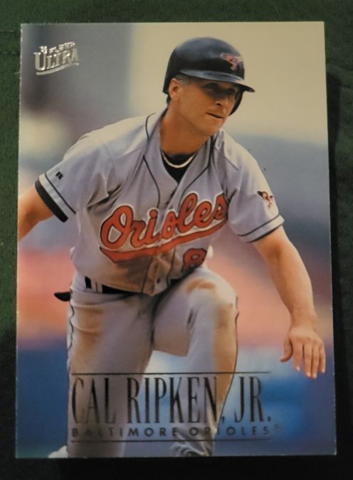 1996 Fleer Ultra #11 Cal Ripken Jr. — front