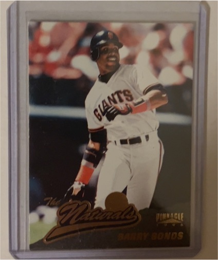 1996 Pinnacle The Naturals #148 Barry Bonds — front