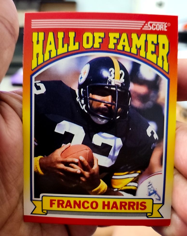 1990 Score #595 Franco Harris — front