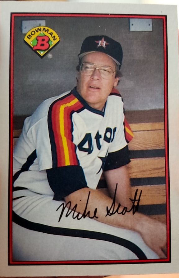 1989 Bowman #322 Mike Scott — front
