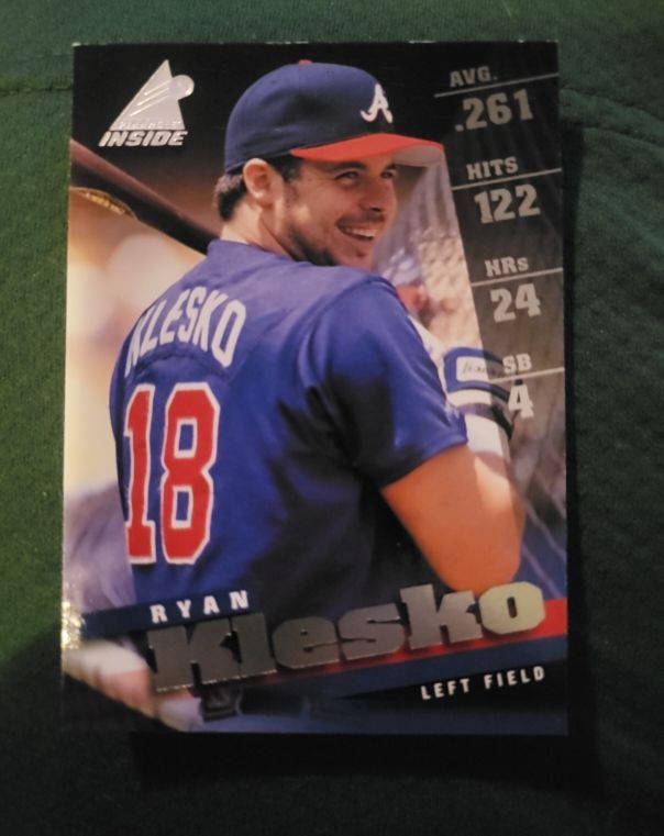 1998 Pinnacle Inside #19 Ryan Klesko Atlanta Braves — front