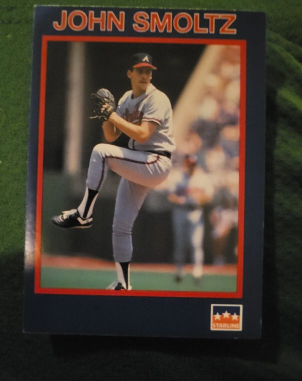 1990 Starline Long John Silver #34 John Smoltz Atlanta Braves — front