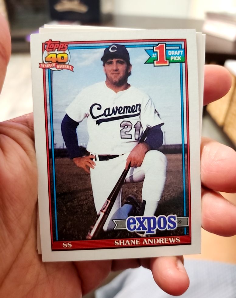 1991 Topps #74 Shane Andrews — front