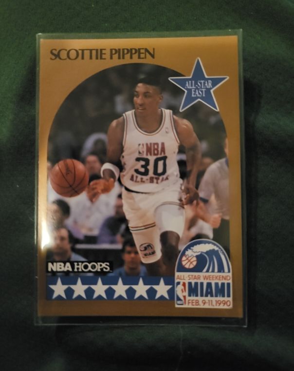 1990-91 NBA Hoops #9 Scottie Pippen All-Star East — front