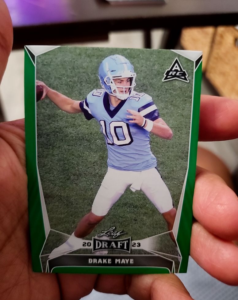 2023 Leaf Draft #34 Drake Maye — front
