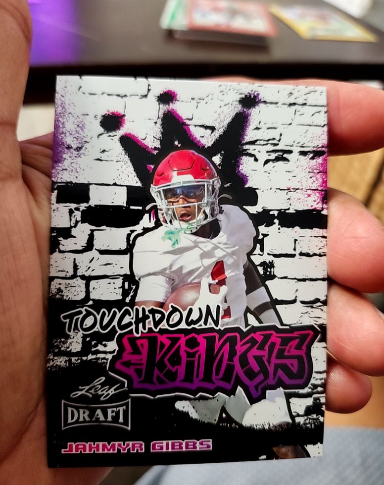 2023 Leaf Draft #96 Jahmyr Gibbs Touchdown Kings — front