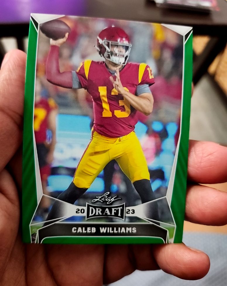 2023 Leaf Draft #20 Caleb Williams — front