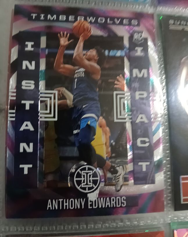 2020-21 Panini Illusions #7 Anthony Edwards Instant Impact Rookie — front