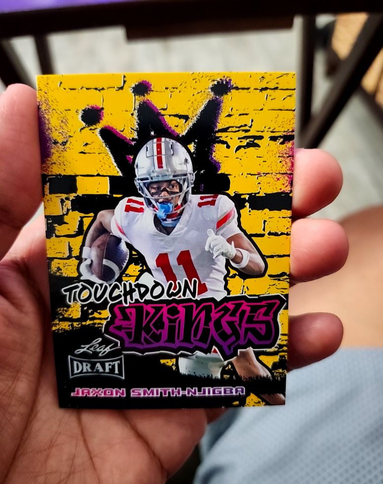 2023 Leaf Draft Touchdown Kings #97 Jaxon Smith-Njigba — front
