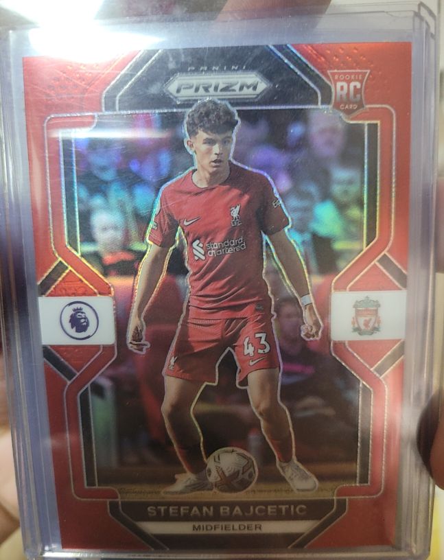 2022 Panini Prizm Premier League #196 Stefan Bajcetic — front