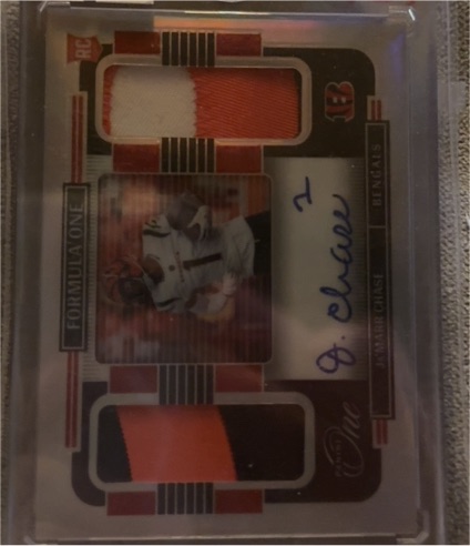 2021 Panini One Formula One #Ja'Marr Chase — front