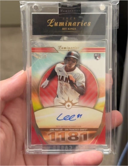 2024 Topps Luminaries Hit Kings #HK-JL Jung Hoo Lee — front