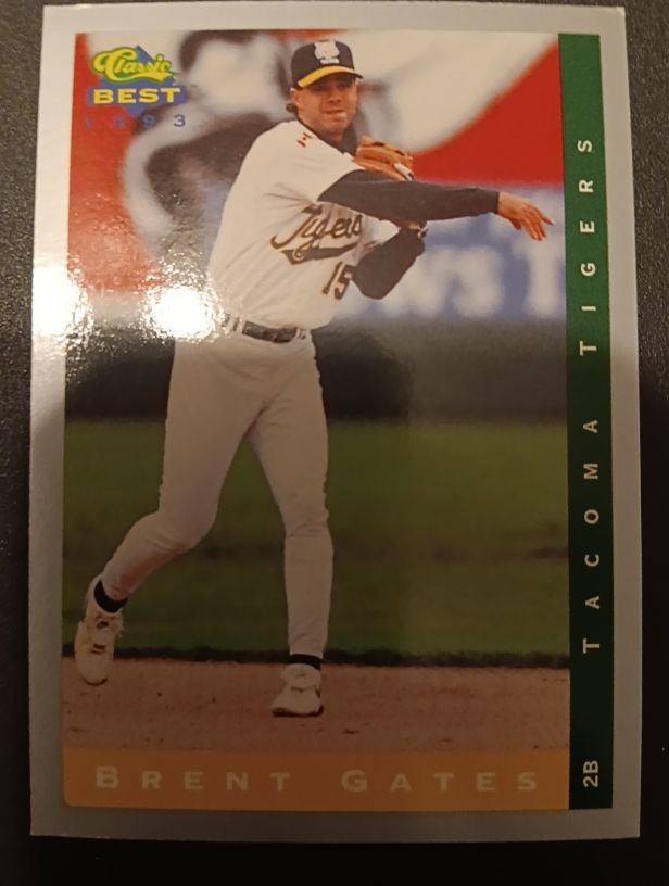 1993 Classic Best #189 Brent Gates — front