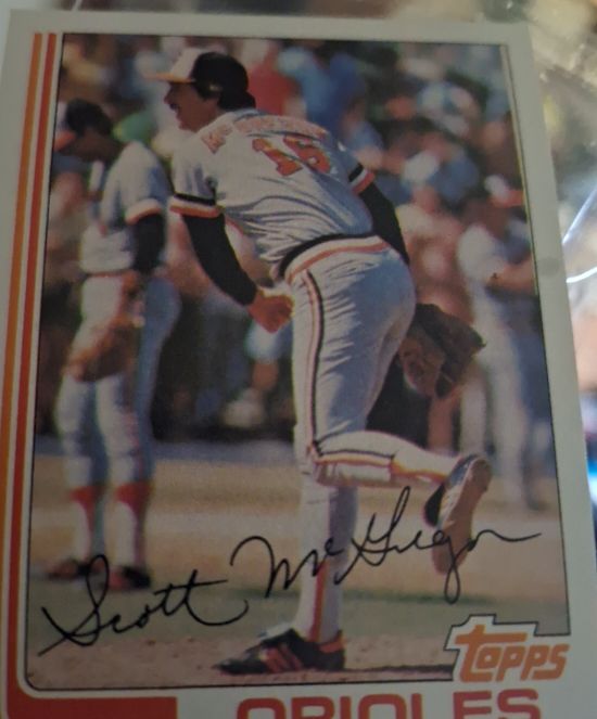 1982 Topps #617 Scott McGregor Baltimore Orioles — front