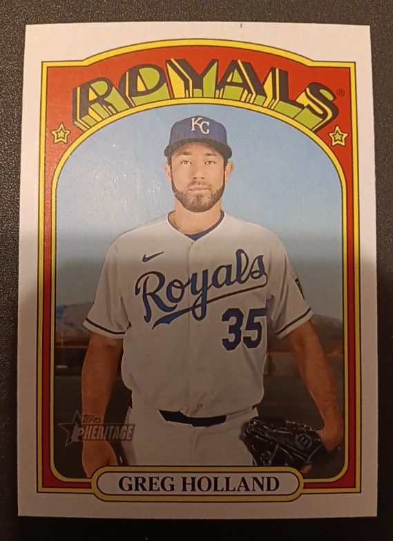 2021 Topps Heritage #698 Greg Holland — front