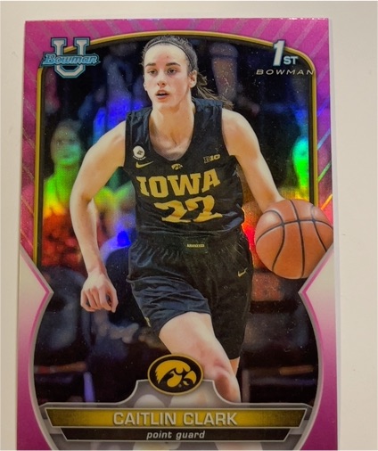 2022 Bowman University #50 Caitlin Clark — front