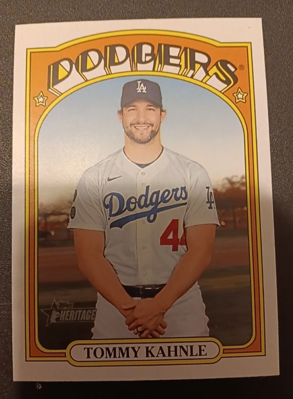 2021 Topps Heritage #713 Tommy Kahnle — front